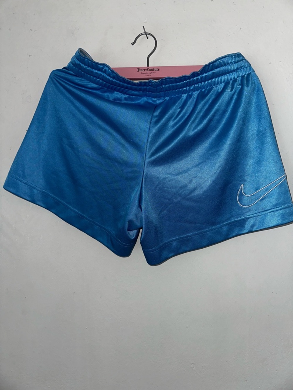 Nike Metallic Blue Women's Athletic Shorts